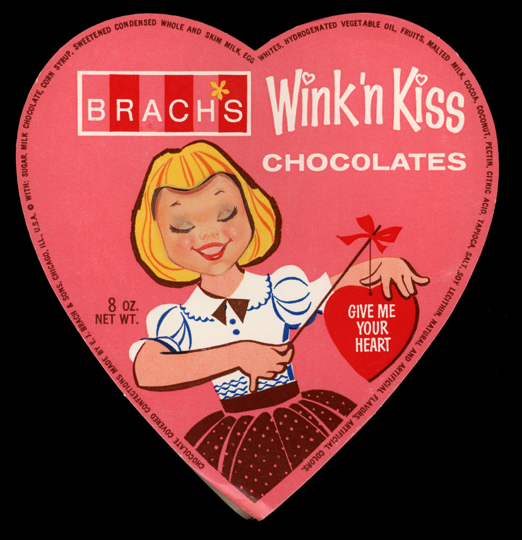 http://www.collectingcandy.com/wordpress/wp-content/uploads/2012/02/Brachs-Wink-n-Kiss-chocolates-box-lid-1960s.jpg