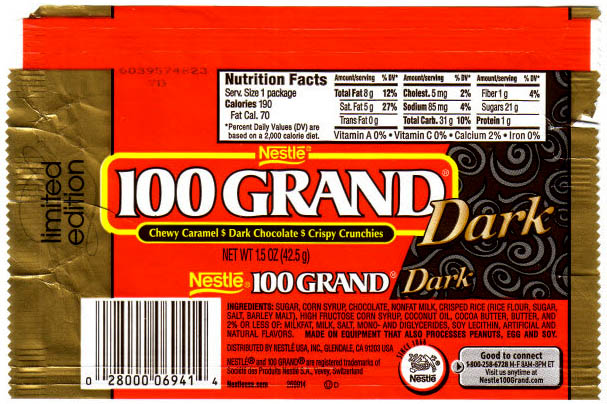 100 Grand Dark Chocolate 