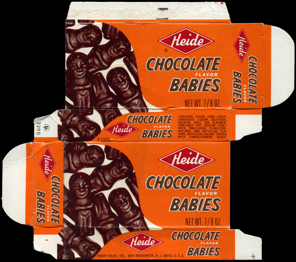Heide - Chocolate Babies - candy box - early 1970's
