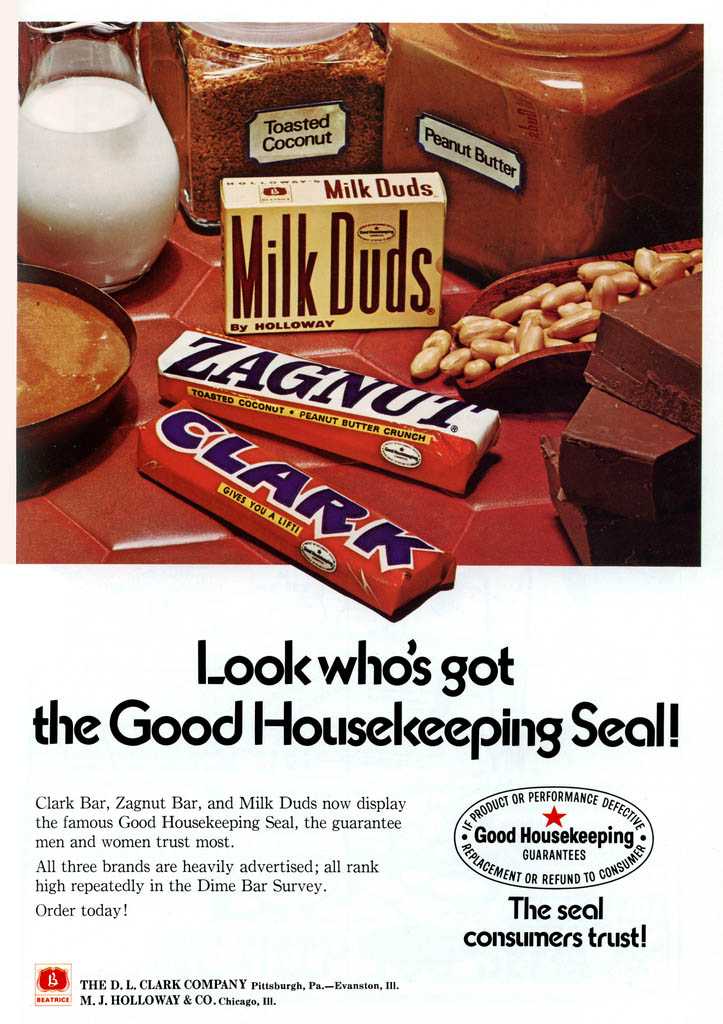 Beatrice - Milk Duds & Clark - candy trade ad - February 1972