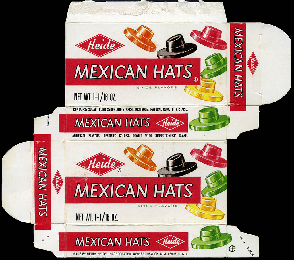 Heide - Mexican Hats candy box - 1970