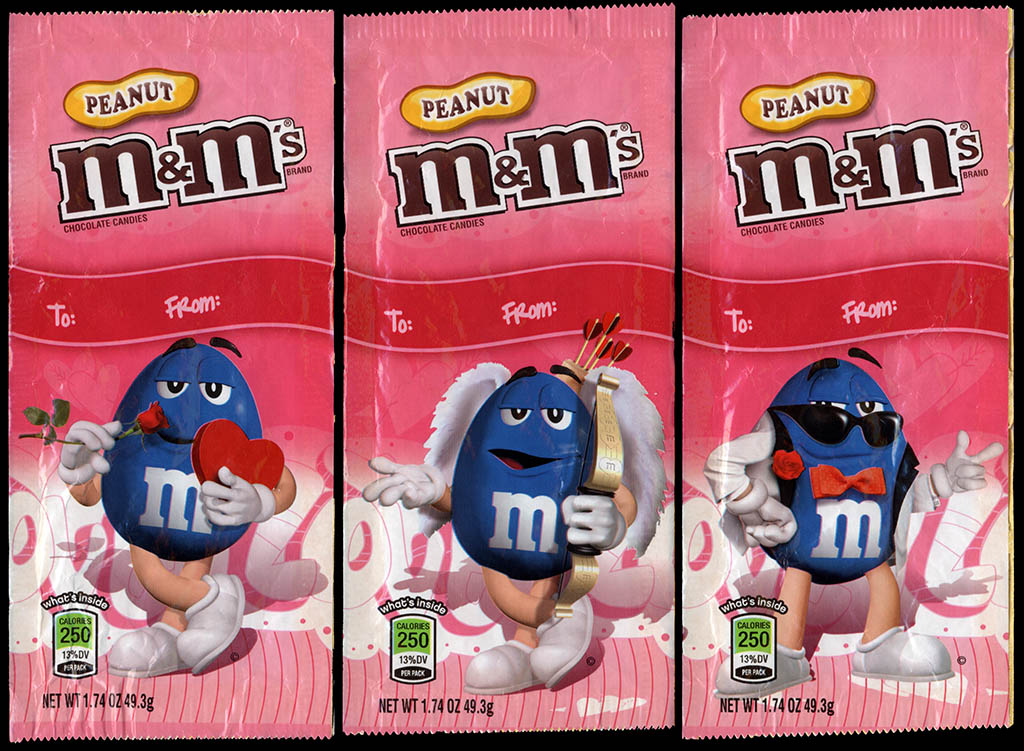Mars - M&M's Peanut Valentine's Day holiday packs - 2011-2012 - 1-3