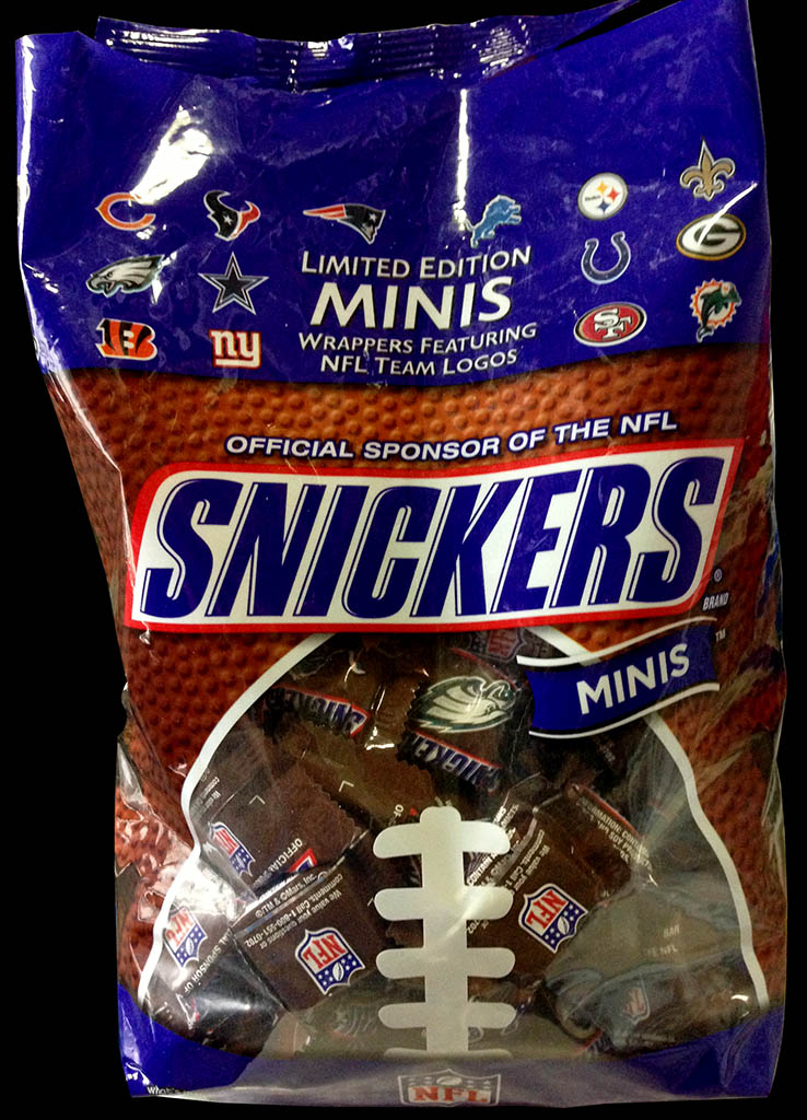 Snickers NFL Minis multi pack bag - Fall 2012