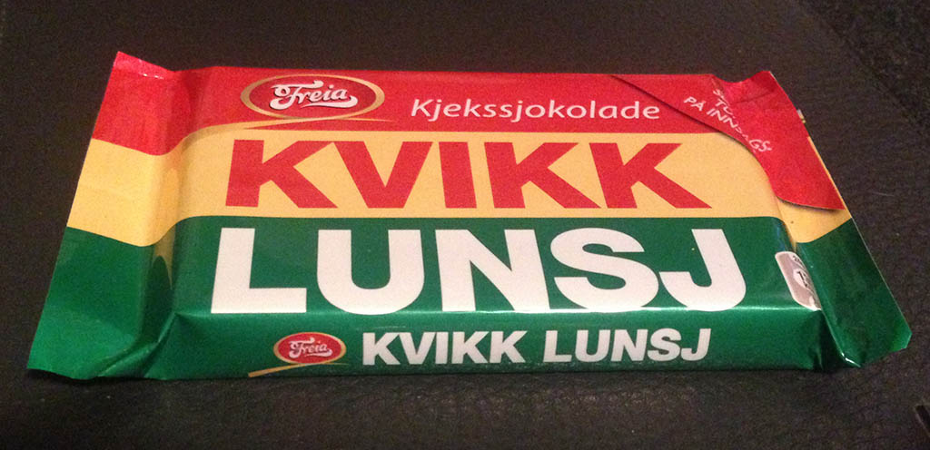 Freia - Kvikk Lunsj - looks like a Kit Kat - February 2013