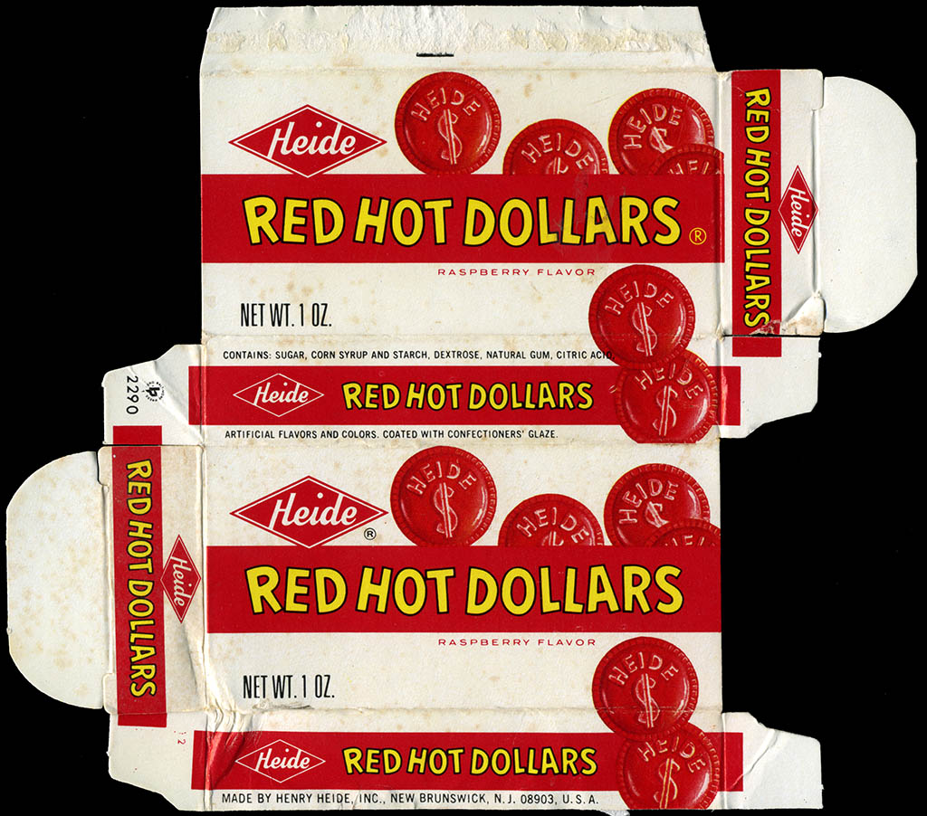 Heide - Red Hot Dollars - candy box - 1970's