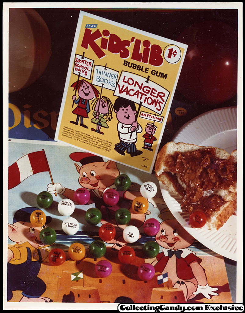 Leaf - vending bubble gum promotional photo - Kids' Lib - early 70's