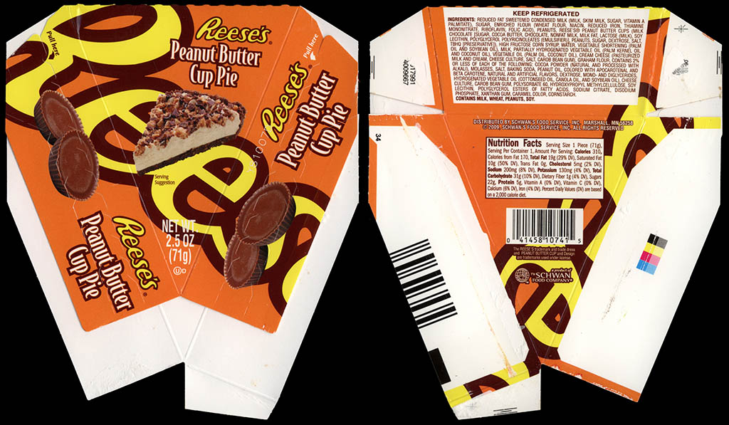 Schwan's Food Company - Reese's Peanut Butter Cup Pie - dessert box - 2012