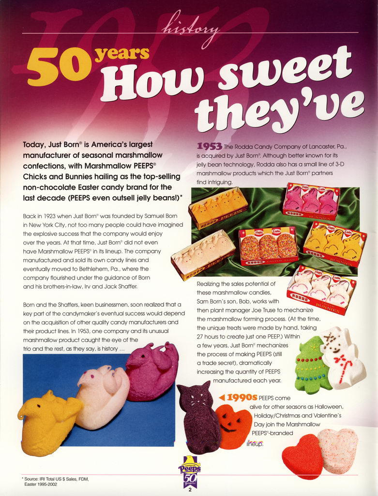Peeps 50th Anniversary Brochure Page 03