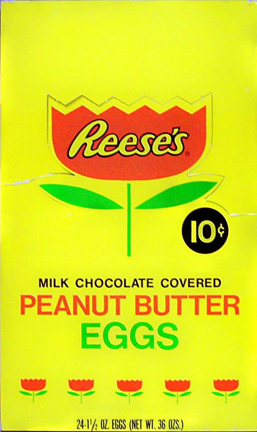 Reese's Peanut Butter Eggs display box top - circa 1970 - Image courtesy Dennis Hartwig