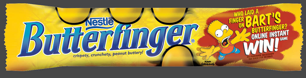 Nestle - Butterfinger 90ish Anniversary - Bart Simpson Anniversary wrappers preview 3