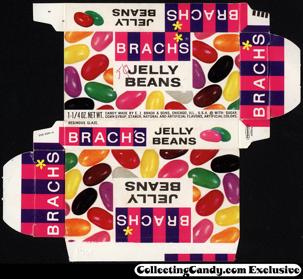 Brach's - Jelly Beans 1 1/4 oz candy box - 1964