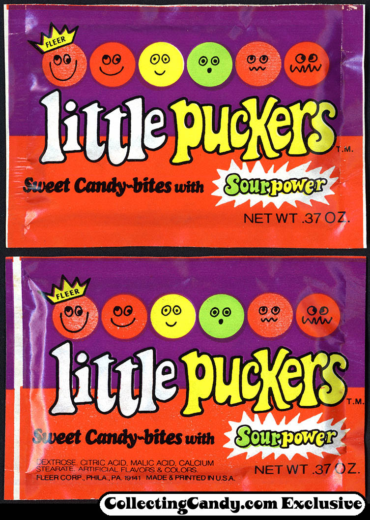 Fleer - Little Puckers - candy package - circa 1973