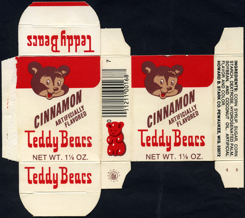 Stark - Cinnamon Teddy Bears candy box - 1970's