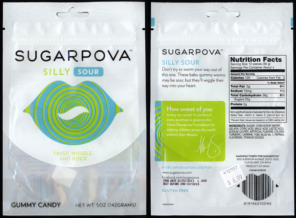 Sugarpova - Silly Sour - gummy candy package - 2013