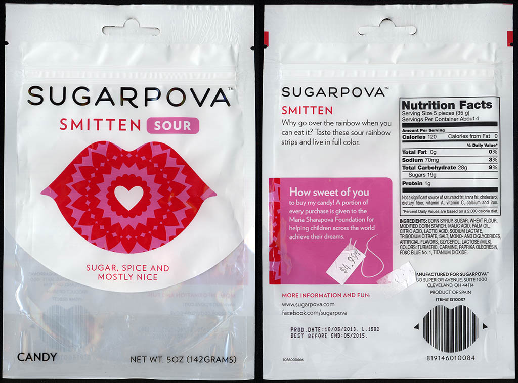 Sugarpova - Smitten Sour - candy package - 2013