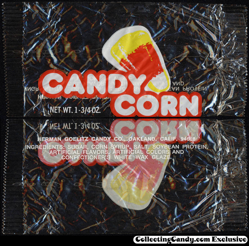 Goelitz - Candy Corn - 1 3/4 oz cellophane candy package - 1980's