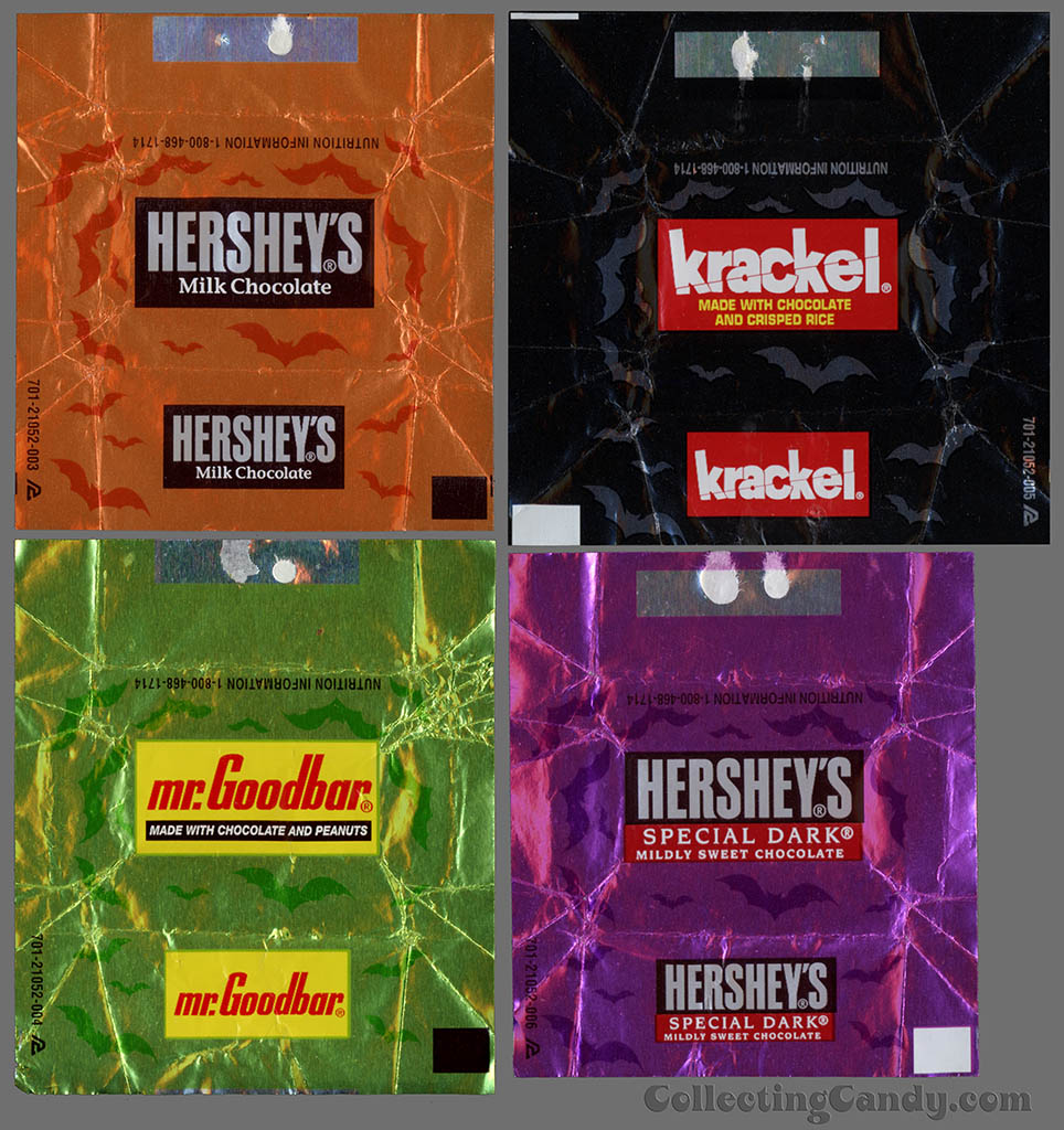 Hershey's - Hershey's Miniatures Halloween chocolate candy wrappers - 2012