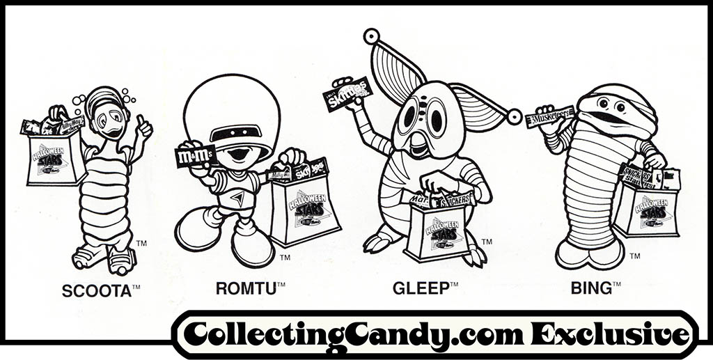 M&M_Mars_1993_Halloween Stars mascots clip art