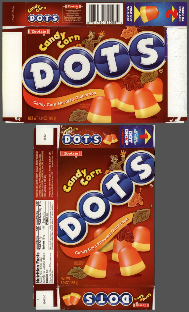 Tootsie - DOTS Candy Corn - Halloween candy box - Fall 2011
