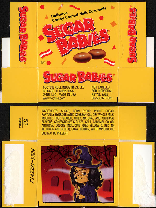 Tootsie Roll Industries - Sugar Babies - Witch - treat-size Halloween candy box - 2013