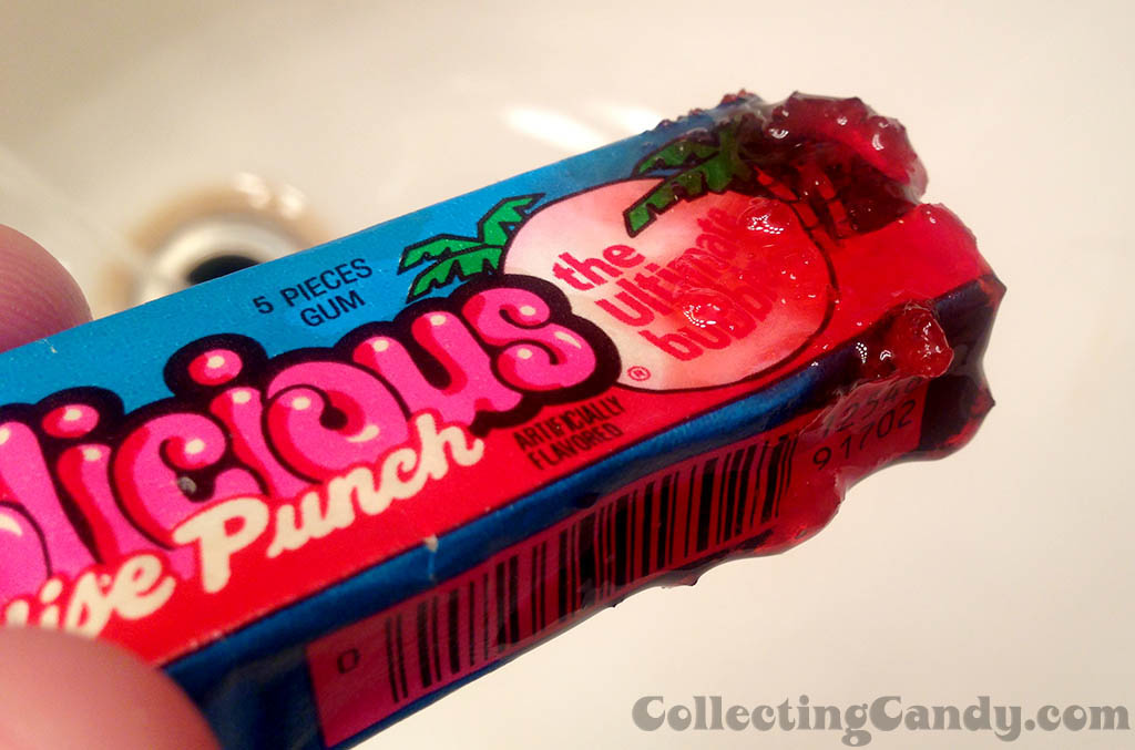 Bubblicious Paradise Punch pack - leaking gum syrup - 1990's_3