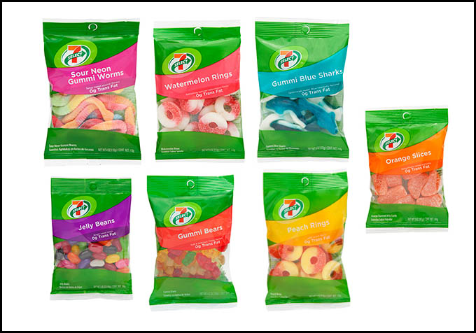 7-Eleven - 7-Select generic candy assortment packages - 2013