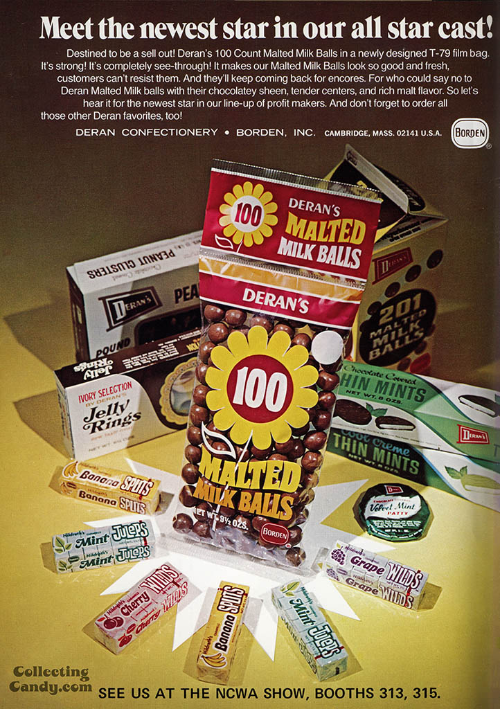 Borden - Deran Confectionery - Meet the newest star - candy trade magazine advertisement - August 1972