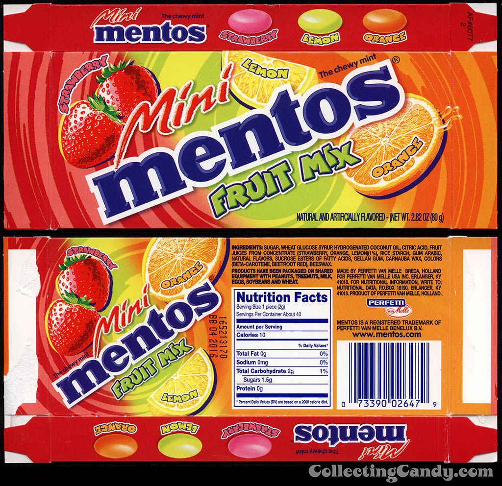Perfetti - Van Melle - Mini Mentos - Fruit Mix - candy box - 2013