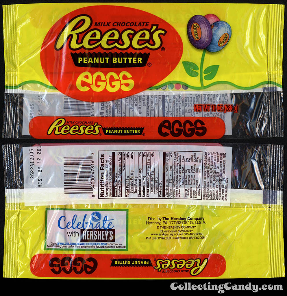 Hershey's - Reese's Peanut Butter Eggs - 10 oz Easter candy package - March 2014