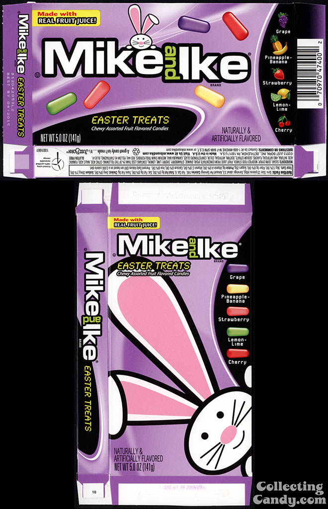 Just Born - Mike and Ike Easter Treats - 5oz Easter candy box - March 2014