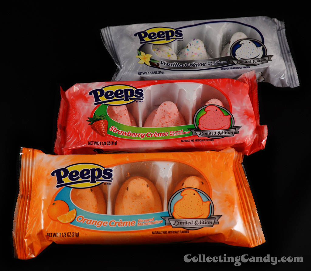 Just Born - Peeps - Orange Creme, Strawberry Creme and Vanilla Creme - 2014 Easter Limited Editions