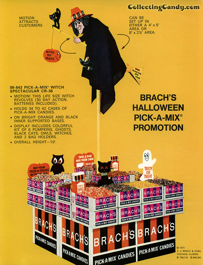 Brach's 1971 Halloween Salesman Packet - Color P-O-P flyer - Page 01