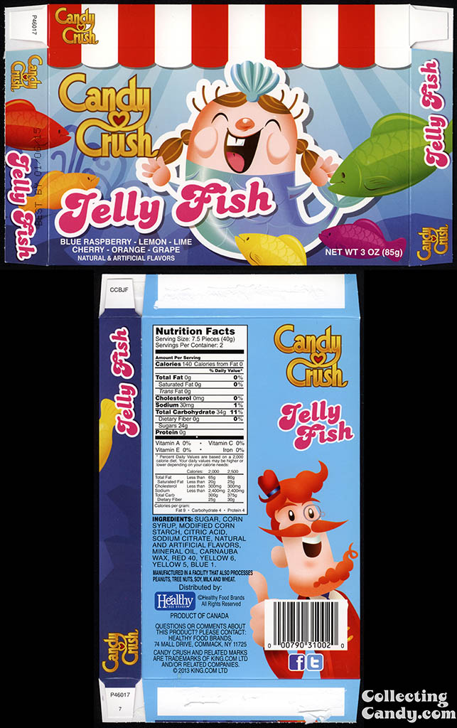 Healthy Food Brands - Candy Crush - Jelly Fish - 3 oz candy box - 2014