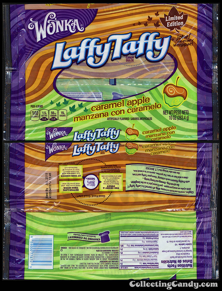 Nestle - Wonka - Laffy Taffy - Caramel Apple Limited Edition - 10oz multi-bag package - September 2014