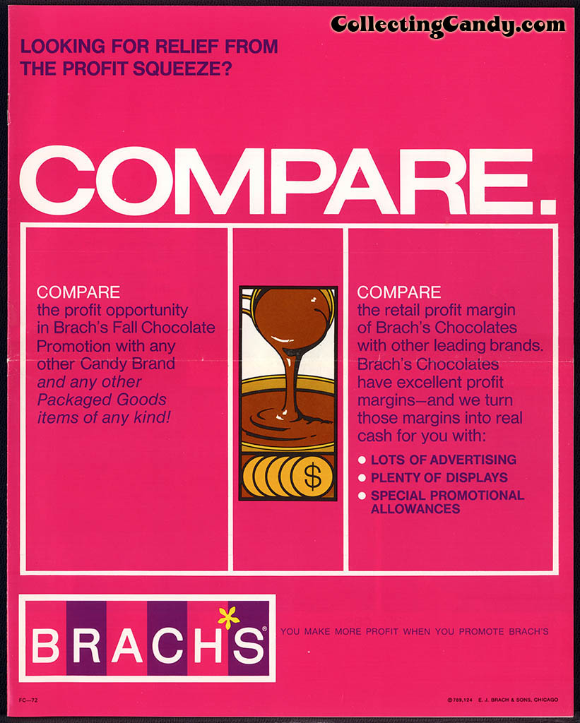 Brachs - Fall 1972 - Programming and POP fold-out brochure - Page 01