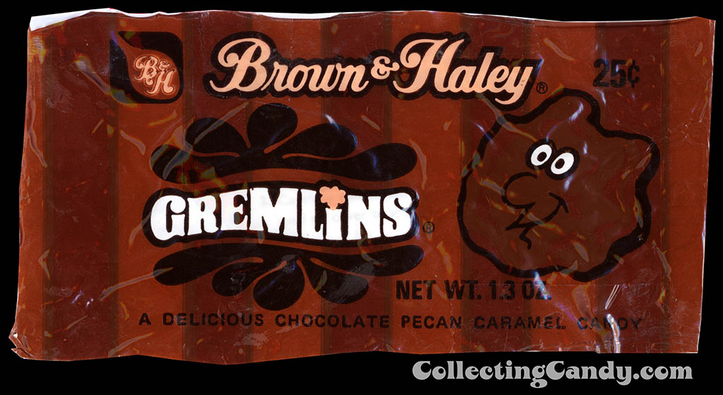 Brown & Haley - Gremlins - 25-cent partial candy wrapper - mid-1970's