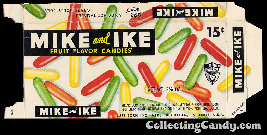 Just Born - Mike and Ike - 15-cent candy box - 1960's
