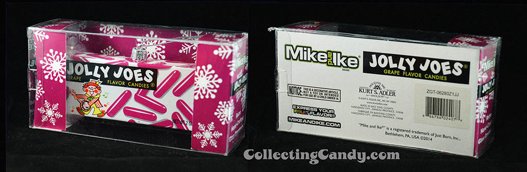 Kurt S Adler - Just Born Christmas Ornaments - 1960's-1970's Jolly Joes candy box - 2014