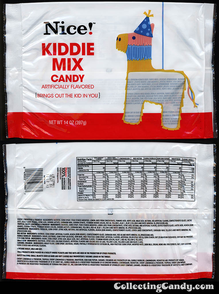 Walgreens - Nice! - Kiddie Mix candy - 14 oz private label store-brand candy package - 2013