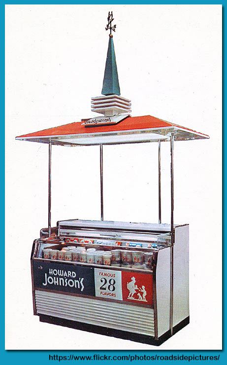 Howard Johnson's Ice Cream Display - 1960's - Allen Sandquist - Roadside Pictures