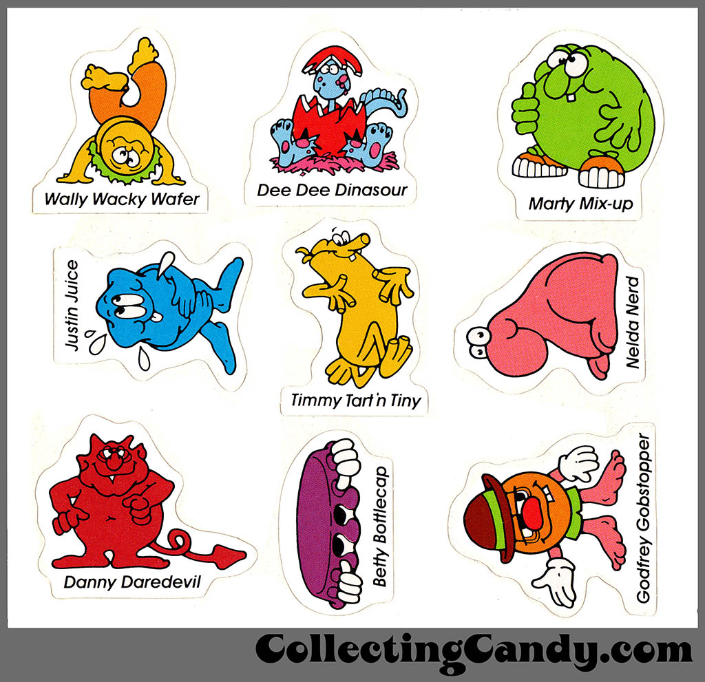 Willy Wonka Candy Club Sticker sheet - 1982