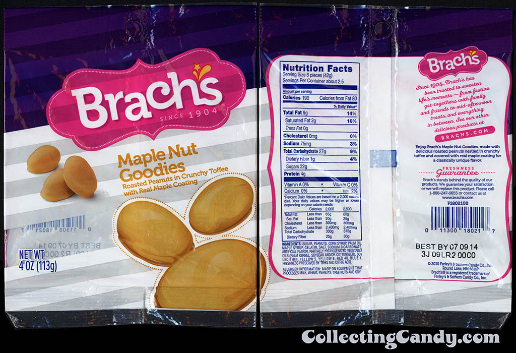 Brach's - Maple Nut Goodies - 4oz candy package - 2013
