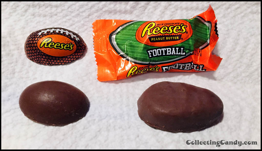 Reese's Footballs - side-by-side and opened