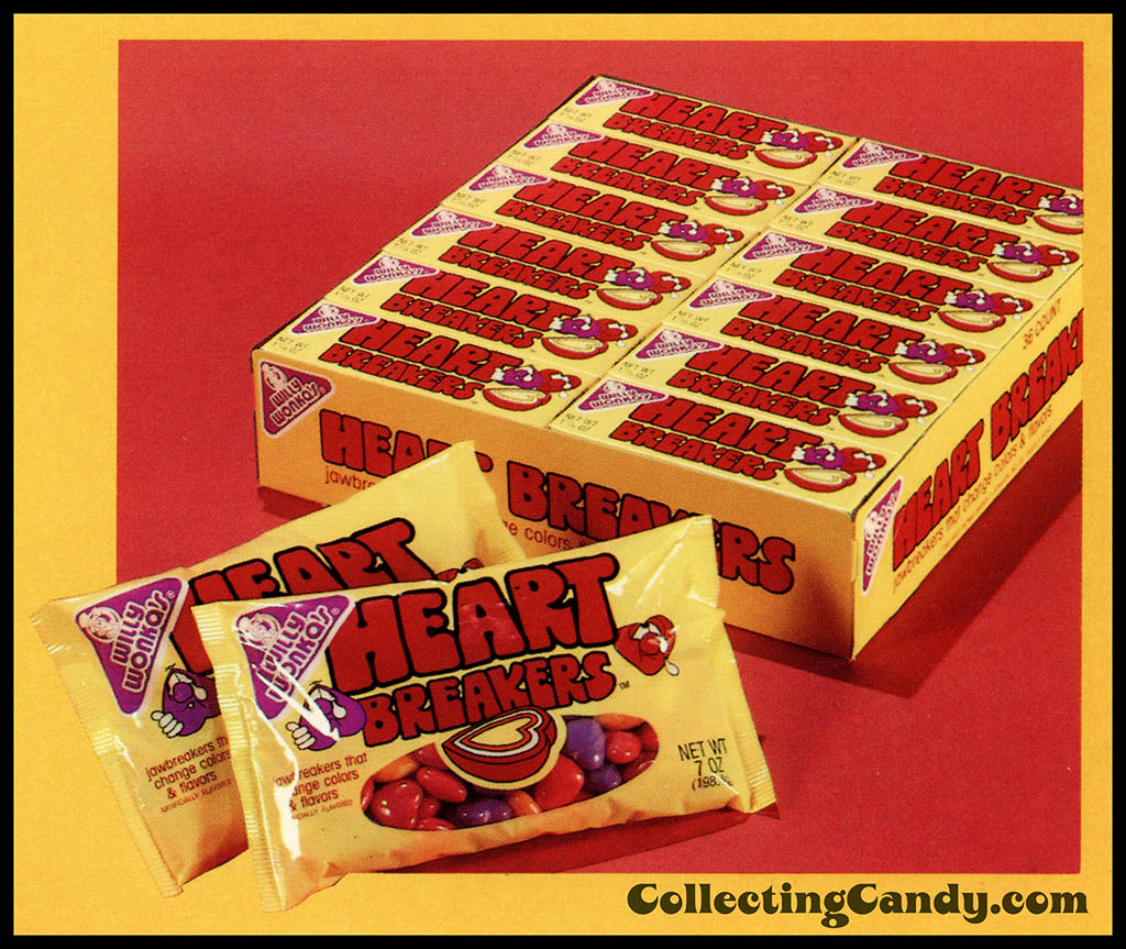 Sunmark - Willy Wonka's - Heartbreakers - Valentine's candy promotional sales brochure - close-up