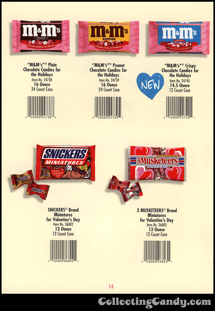 M&M-Mars - Valentine's Day 2001 product catalog Page 0014