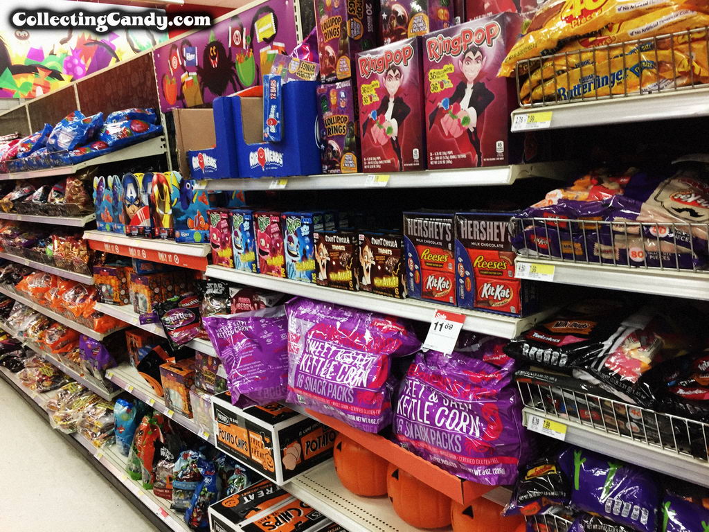 2016 Target Halloween candy and snack isle. 