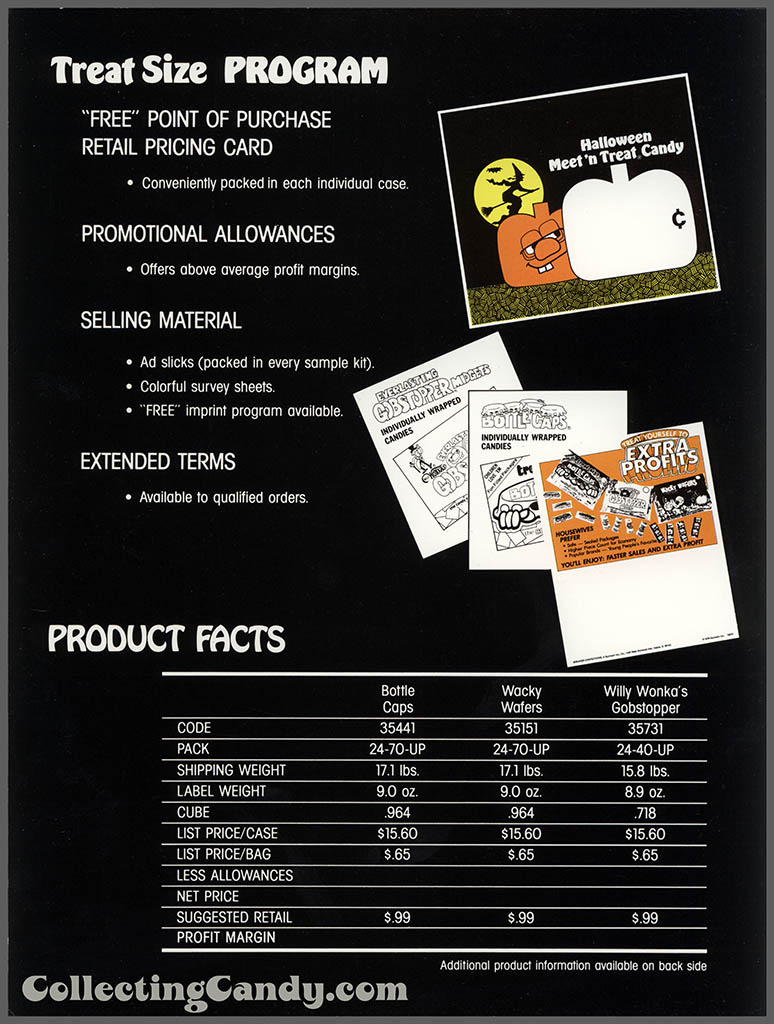 Breaker Confections 1978 Meet 'n Treat Halloween Bag Line brochure - page 03