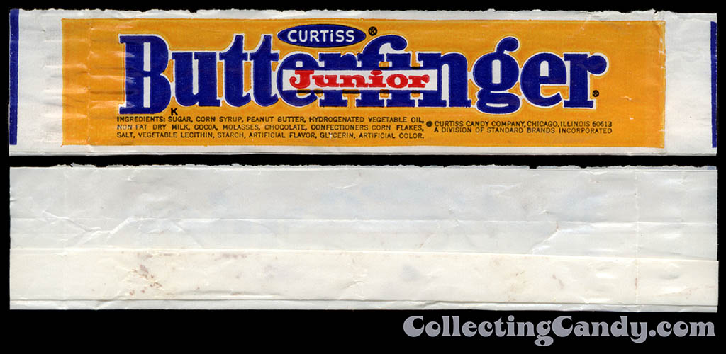 Curtiss - Butterfinger Junior - candy wrapper - early 1970's