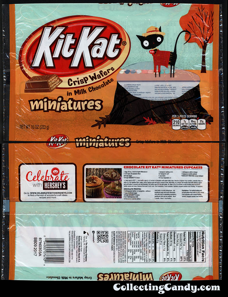 Hershey - KitKat Miniatures -10 oz Autumn-themed candy multi-bag package - September 2016