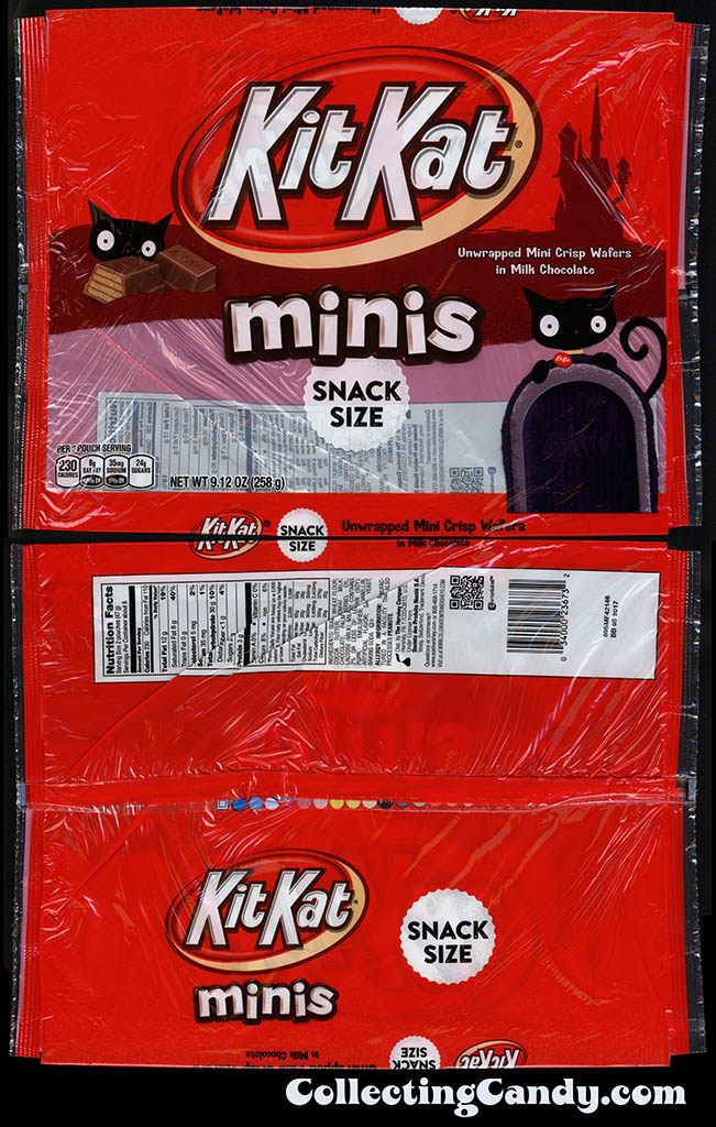 Hershey - KitKat Minis - Snack Size - 9_12 oz Halloween candy multi-bag package - October 2016